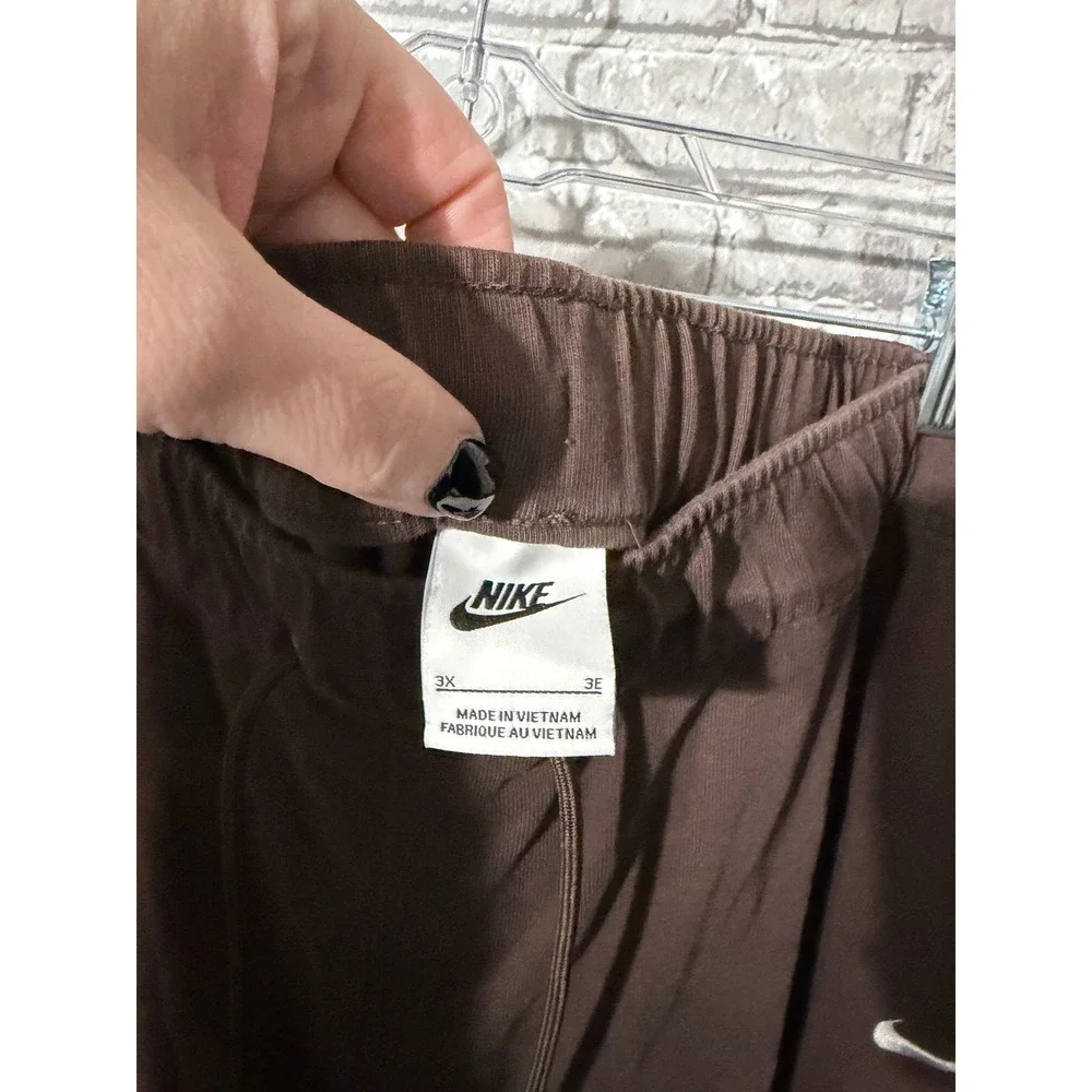 Nike Sportswear Essential Brown Joggers Womens Plus 3X Cacao Wow Sweatpants